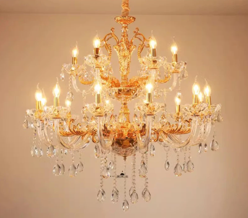 Установка люстры